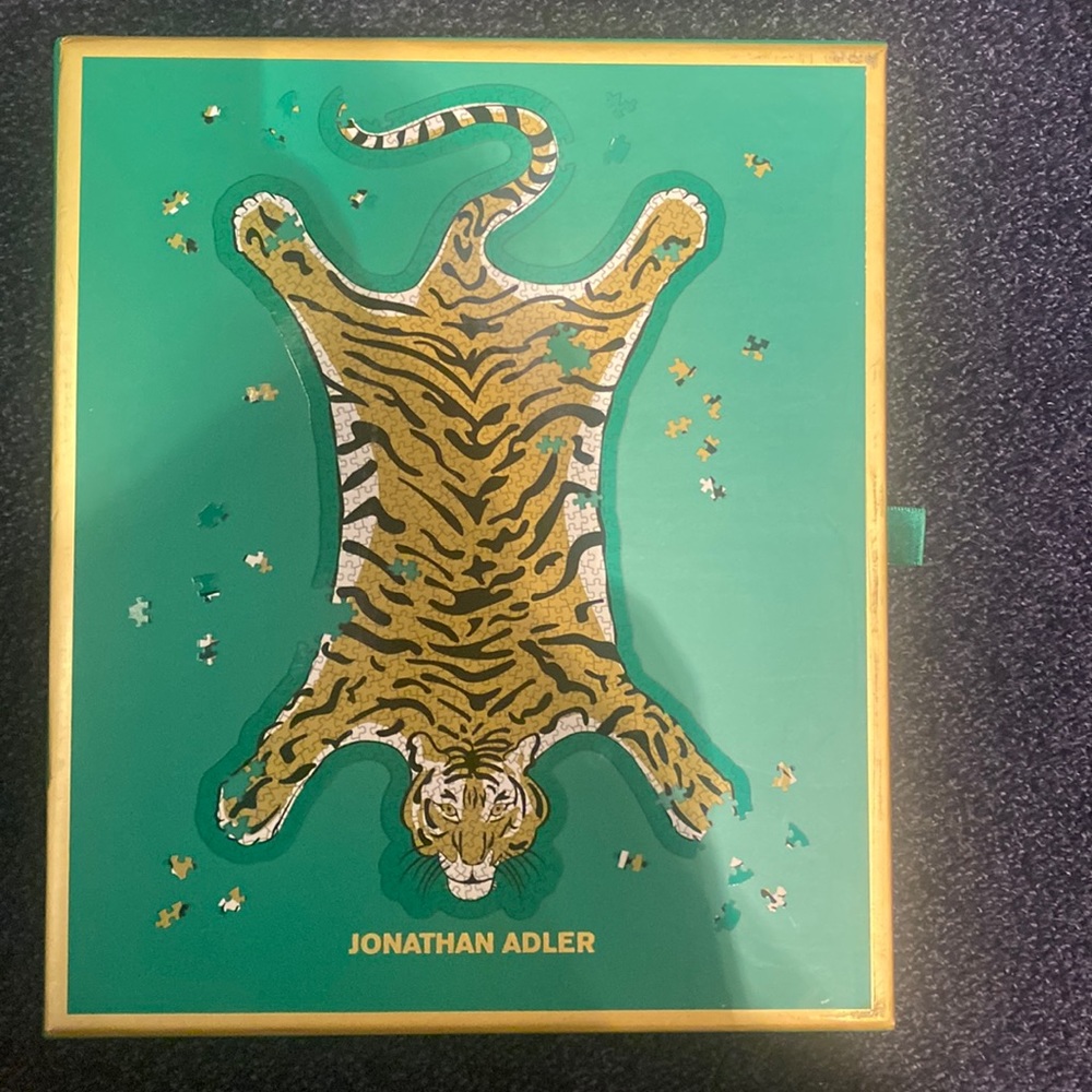 Anthropologie Jonathan Adler Safari 750 Piece Shaped Foil Jigsaw Puzzle
